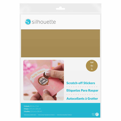 Silhouette Gold Scratch off Sticker sheets