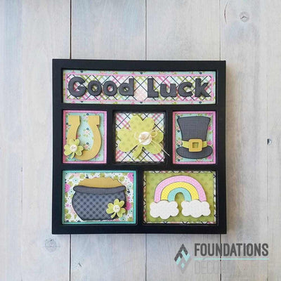 Foundations Decor Good Luck Shadow Box