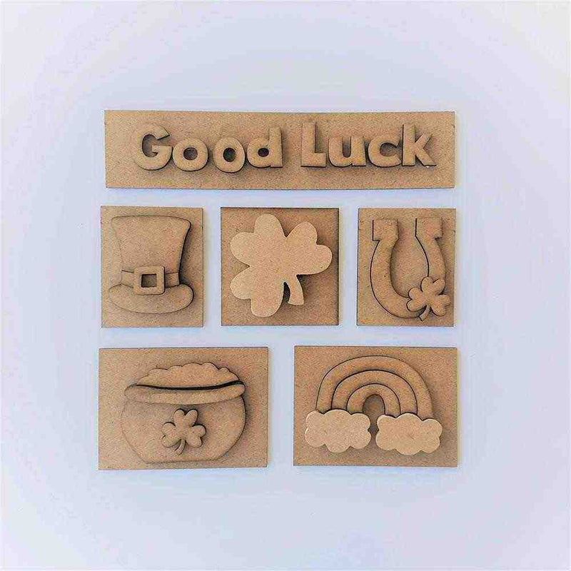 Good Luck Wood Pieces