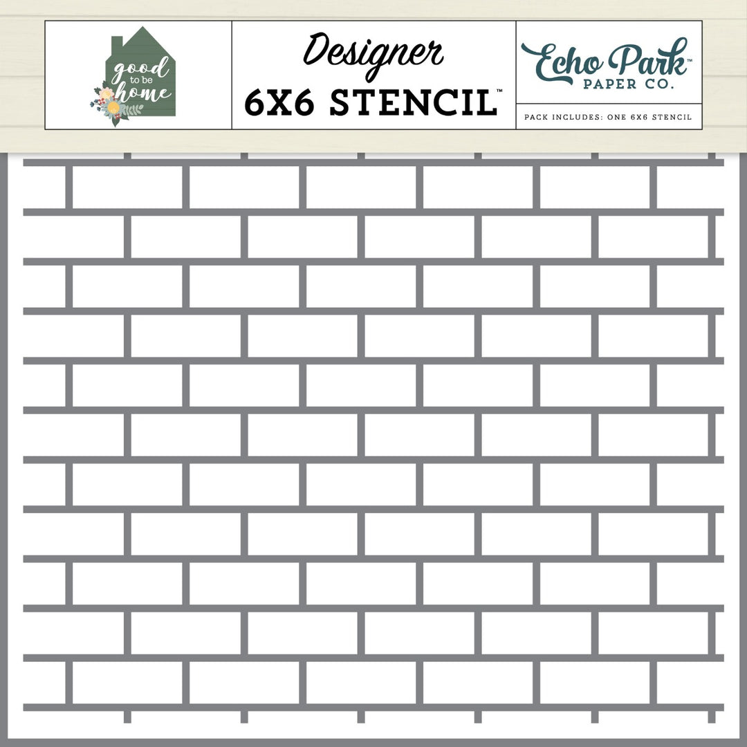 Subway Tiles Small Stencil- Echo Park