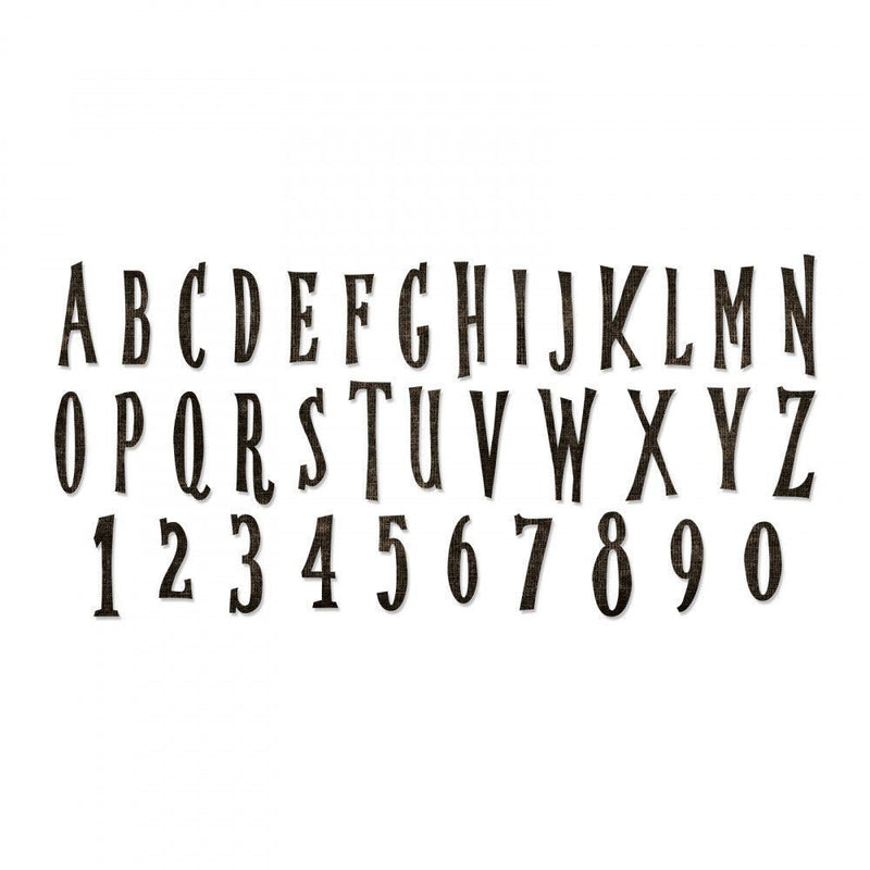 Handmade Bigz XL Alphabet Die - Tim Holtz - Sizzix - Clearance