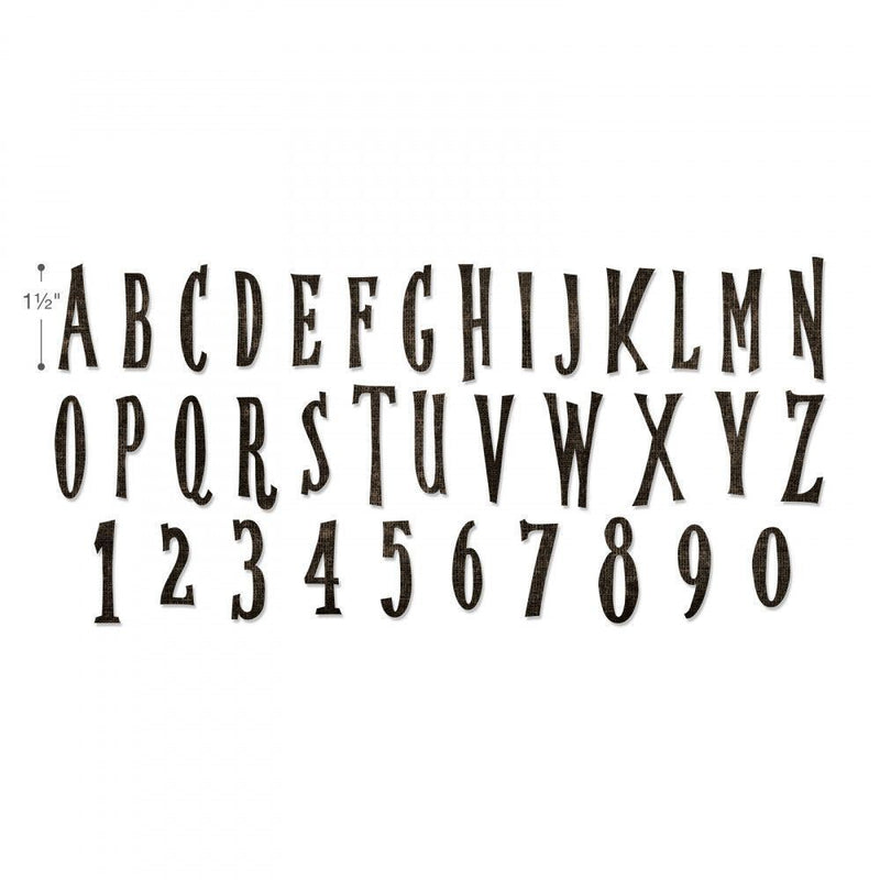 Handmade Bigz XL Alphabet Die - Tim Holtz - Sizzix - Clearance