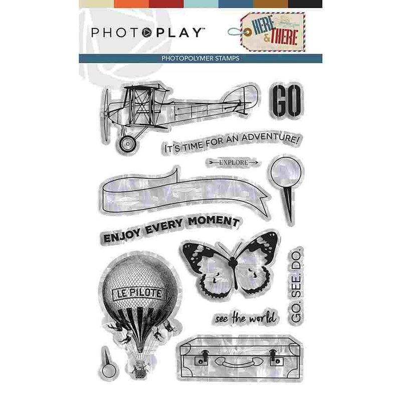 PhotoPlay Here & There Stamp Set