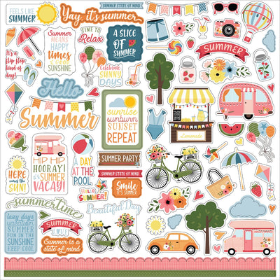 Element Stickers, 12x12 - Here Comes the Sun Collection - Echo Park