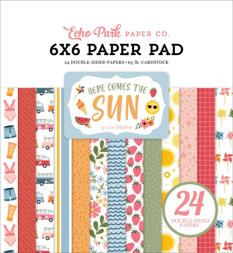 Paper Pad, 6x6 - Here Comes the Sun Collection - Echo Park