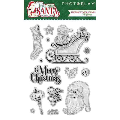PhotoPlay Here Comes Santa Stamp Set