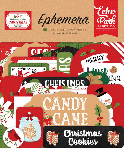 Have A Holly Jolly Christmas Ephemera- Echo Park