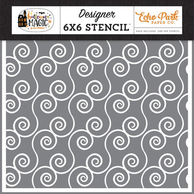 Spell Swirl Stencil - Halloween Magic - Echo Park - Clearance