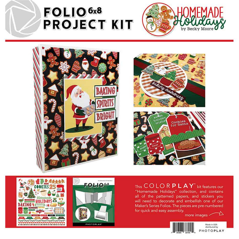 Homemade Holiday Folio 6" x 8" Project Kit - Becky Moore - PhotoPlay