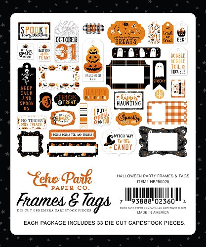 Halloween Party Frames & Tags - Echo Park