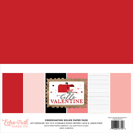 Hello Valentine Solids Kit - Echo Park