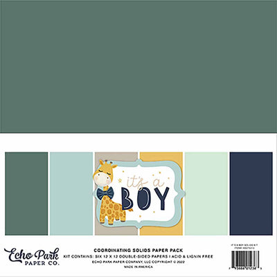 It's a Boy Solids Kit - Echo Park
