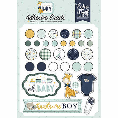 It's a Boy Adhesive Brads - Echo Park