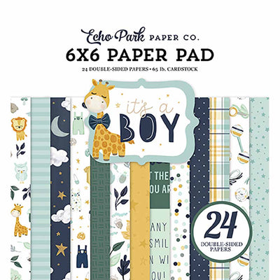 It's a Boy 6" x 6" Paper Pad - Echo Park