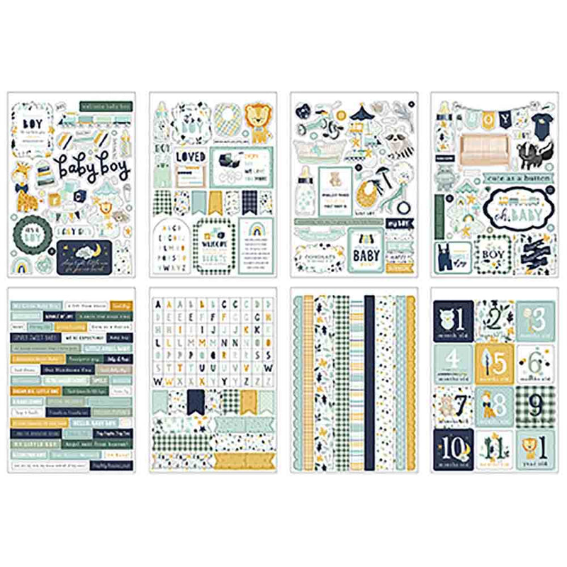 Scrapbook Stickers - Hello Baby Boy - Default Title - Paper House