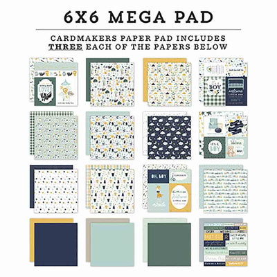 It's a Boy Card Makers 6" x 6" Mega Pad - Echo Park