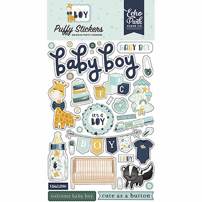 It's a Boy Puffy Stickers - Echo Park
