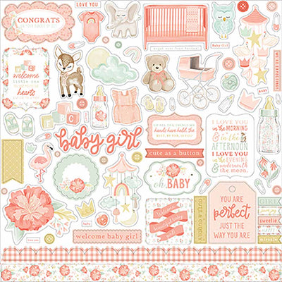 It's A Girl Element Stickers - Echo Park