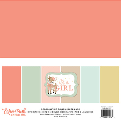 It's A Girl Solids Kit - Echo Park