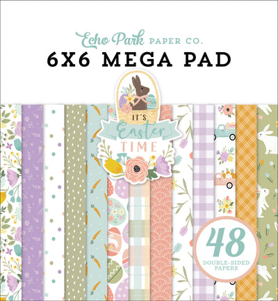 Cardmakers Mega Pad, 6" x 6" - It's Easter Time - Echo Park