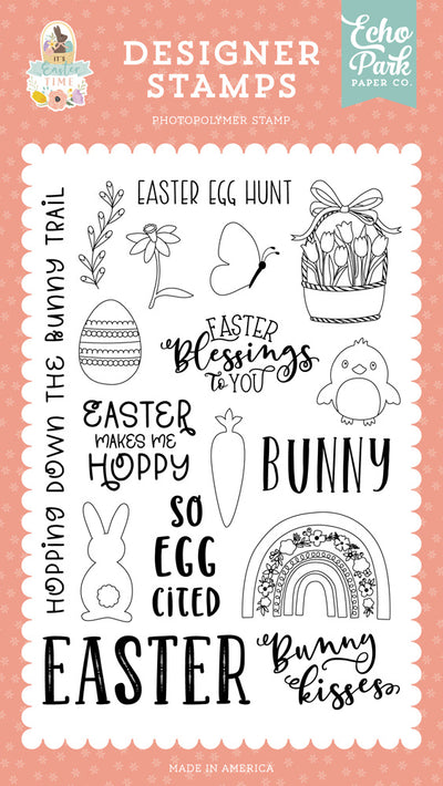 So Egg Cited Stamp Set - It's Easter Time - Echo Park