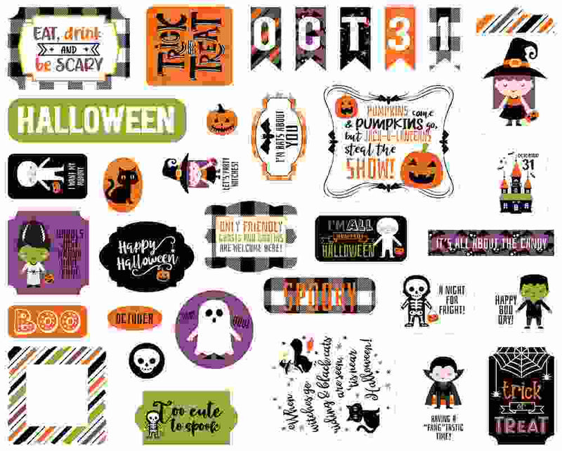 I Love Halloween Ephemera - Echo Park