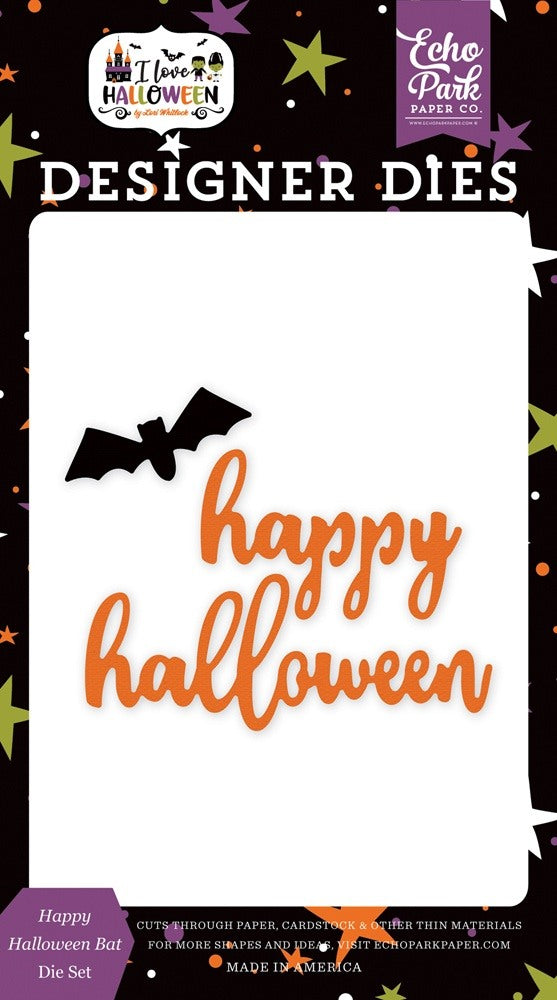 Happy Halloween Bat Dies - I Love Halloween - Echo Park - Clearance