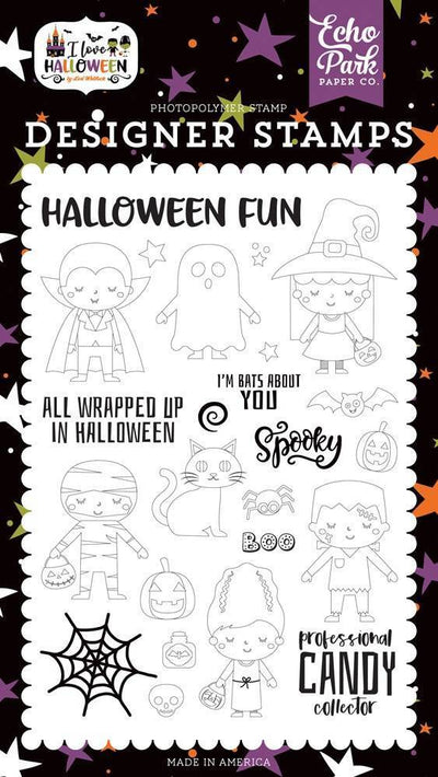 Too Cute To Spook Stamps - I Love Halloween - Echo Park - Clearance