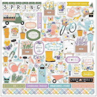 Element Sticker Sheet, 12 x 12 - It's Spring Time - Collection