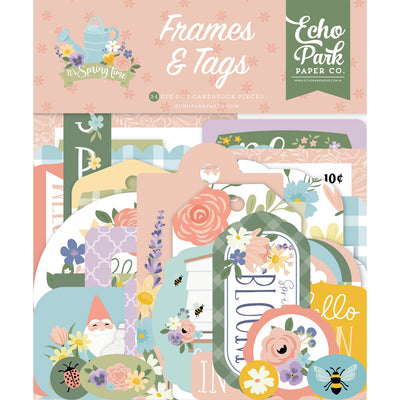 Die Cut Tags & Frames - It's Spring Time - Echo Park