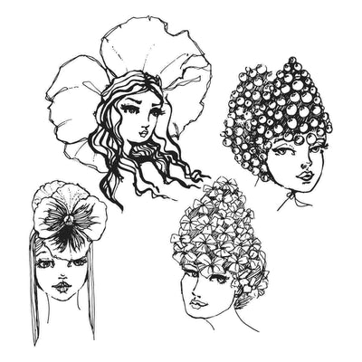 Jane Davenport Flower girl stamps