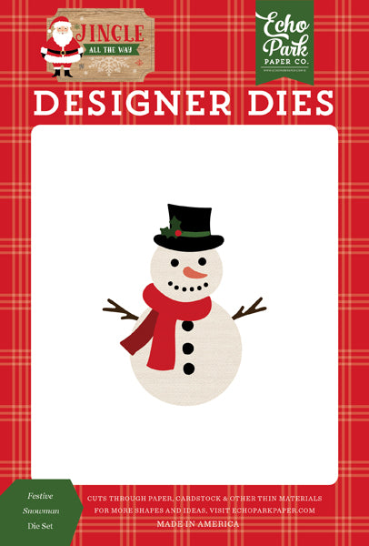 Festive Snowman Dies-Jingle All The Way-Echo Park
