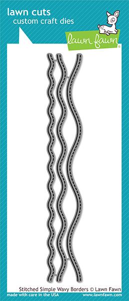 Stitched Simple Wavy Borders Lawn Cuts Dies - Lawn Fawn