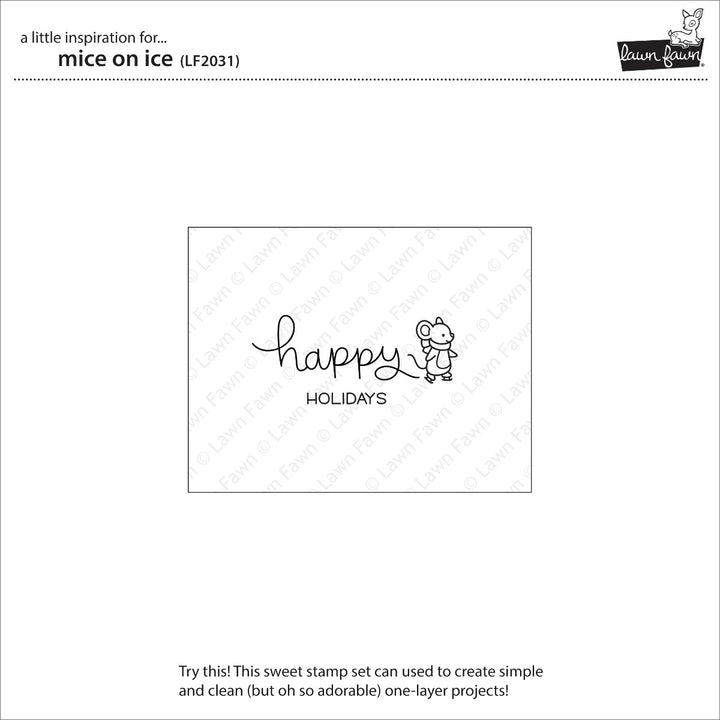 Mice On Ice Clear Stamps - Lawn Fawn