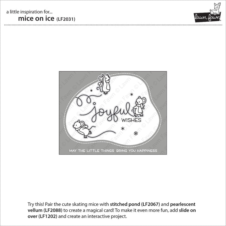Mice On Ice Clear Stamps - Lawn Fawn
