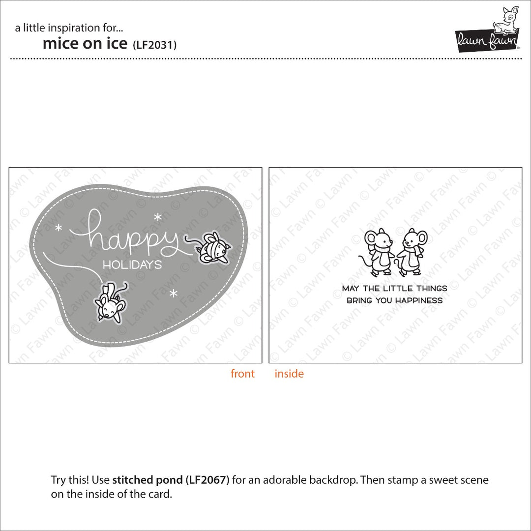 Mice On Ice Clear Stamps - Lawn Fawn