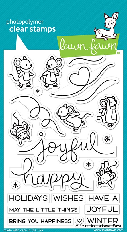 Mice On Ice Clear Stamps - Lawn Fawn