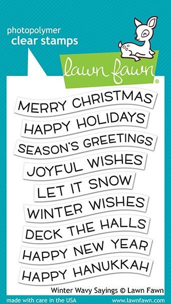 Winter Wavy Sayings Clear Stamps - Lawn Fawn