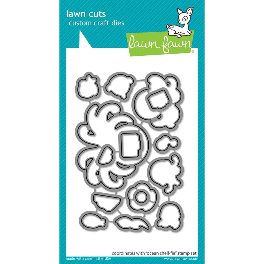 Ocean Shell-Fie Lawn Cuts Dies - Lawn Fawn
