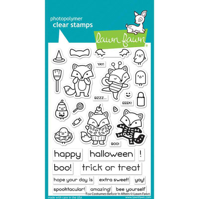 Fox Costumes Stamps - Before 'n Afters - Lawn Fawn