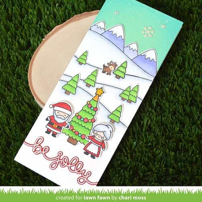 Over The Mountain Borders Stamps - Lawn Fawn
