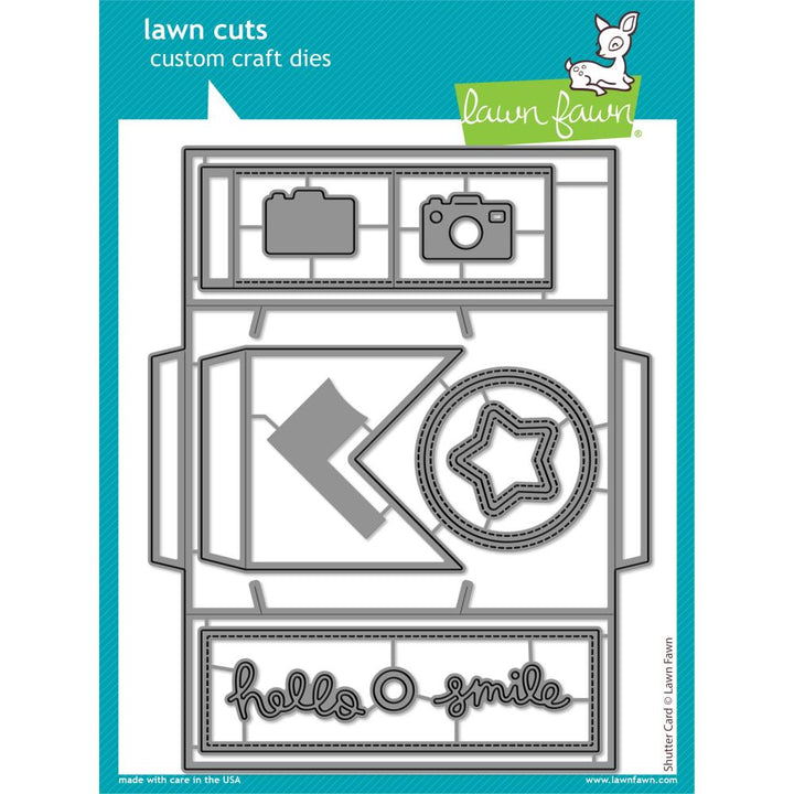 Shutter Card Lawn Cuts Dies - Lawn Fawn
