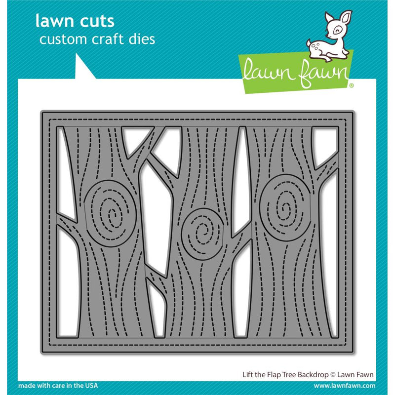 Lift The Flap Tree Backdrop Lawn Cuts Dies - Lawn Fawn - Clearance