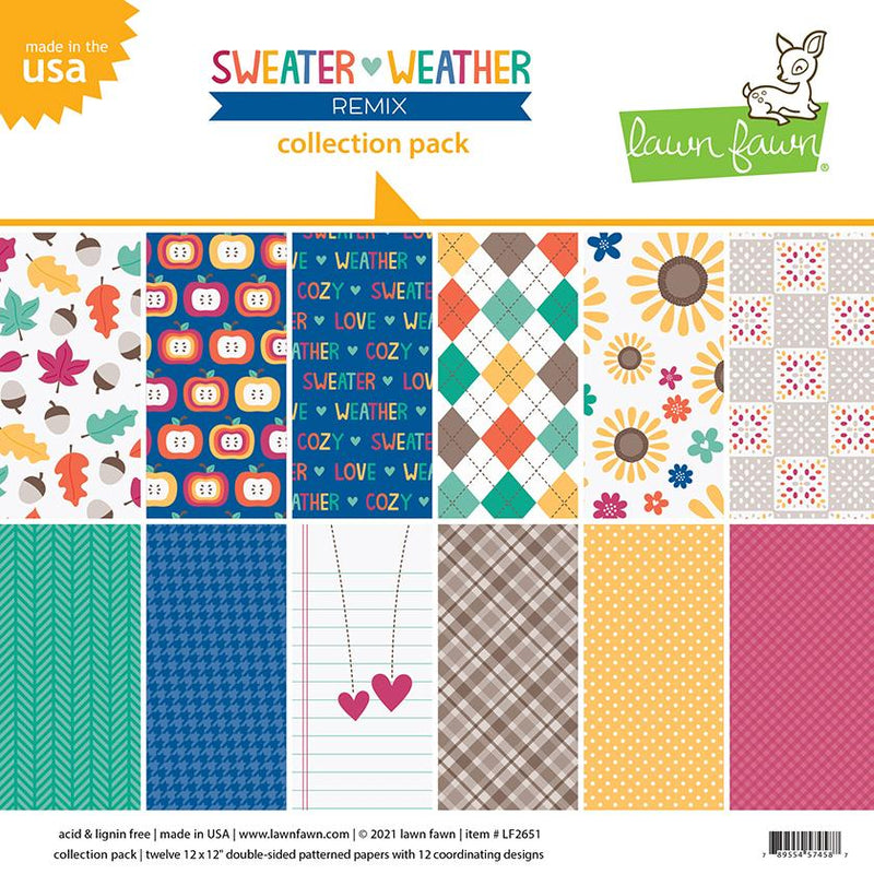 Sweater Weather Remix Collection Pack - Lawn Fawn - Clearance