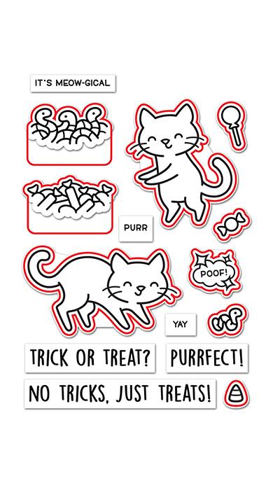 Purrfectly Wicked Add-On Lawn Cuts Dies - Lawn Fawn