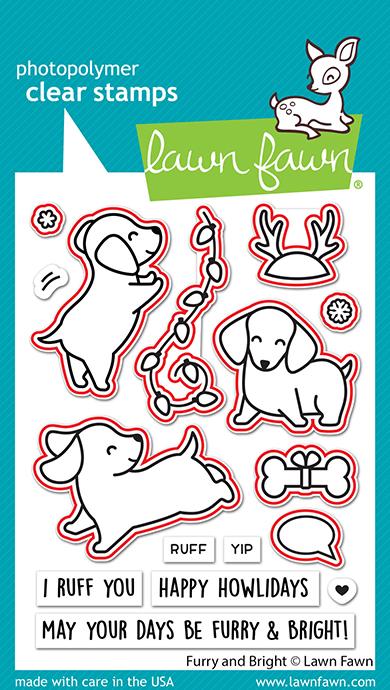 Furry And Bright Lawn Cuts Dies - Lawn Fawn