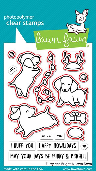 Furry And Bright Lawn Cuts Dies - Lawn Fawn