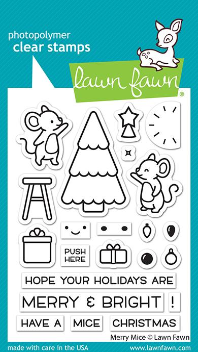 Merry Mice Clear Stamp Set - Lawn Fawn