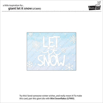 Giant Let It Snow Dies - Lawn Fawn
