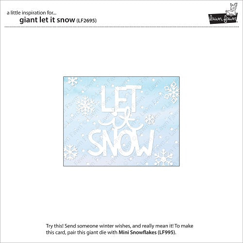 Giant Let It Snow Dies - Lawn Fawn